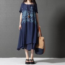시원 마 빅사이즈 40 50 대 여성 의류 쇼핑몰 원피스 미시옷 부인 중년 블라우스 77 하객룩 여름 임부 복