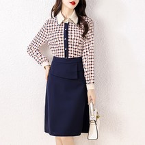 오버클래쓰 여성 미니 원피스 심플 레이어드 데일리 A라인 하객룩