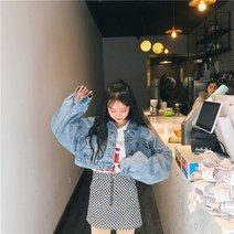 가바바 여성 청자켓 여름은 크롭이 대세 캐주얼 데님 자켓 G37545