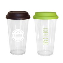 썬더 리유저블 트라이탄 텀블러 600ml 카페텀블러 리유저블컵 빨대홀더, 그린