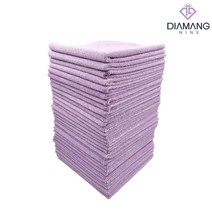 디아망나인 폴리쉬플러스타월 30매 다용도 막타월 세차타월, 바이올렛 핑크