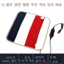 차량용 전기방석 24v 대형화물차용 벨벳 히터방석 전기장판 시트 겨울, 소중형 12볼트 45x45cm 벨벳