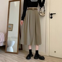 글로벌히스 4컬러 캐주얼 기본 베이직 롱 스커트 치마 봄 여름 휴가 해변 비치 바캉스 여행 여자 여성 심플 빈티지 유니크 GH126-415