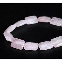 자수정 면 처리 된 직사각형 모양 천연 보석 마노 비즈 자수정 세미 귀중한 보석 제작 목걸이 팔찌 액세서리, 12x16mm 약 13개, 내츄럴 핑크 쿼츠