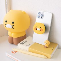 카카오프렌즈 춘식이 실리콘 스탠드톡, 핑크, 1개