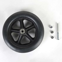 휠체어 앞 작은 바퀴 액세서리 6 7 8 인치 pu고무휠, A 화이트(14-15cm)6인치-2개1쌍