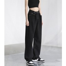 427228 AVANDRESS 어반드레스 BUCKLE WIDE DENIM PANTS BLACK 21AVV014