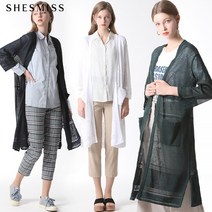 [리스트.] [리스트] 오픈 워크 오픈 린넨 가디건