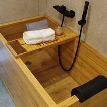개인 1인 목욕탕 사우나 이동식 찜질방 욕조 히노키탕 홀로 습식 사우나 편백나무 반신욕기, 1500x700x600, 1500x700x600 수입 오크