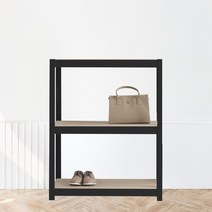 베란다선반 팬트리장 철제수납장 3단 1100 x 300 x 750, 화이트