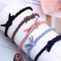 전국로컬푸드 탄력좋은 트위스트 헤어밴드 머리끈 화사한 팔찌 5cm