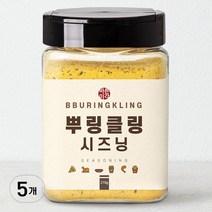 바른미각 뿌링클링 시즈닝, 210g, 5개