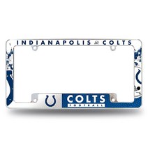 Rico Industries NFL 필라델피아 이글스 프라이머리 30.5 x 15.2cm(12 x 6인치) 크롬 전체 자동차 번호판 프레임 자동차/트럭/SUV용, Minnesota Vikings, Primary