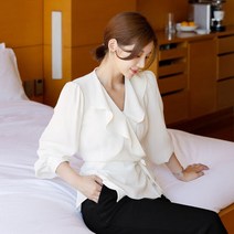 시크라인 길리언 랩 블라우스 CLLC-B-38