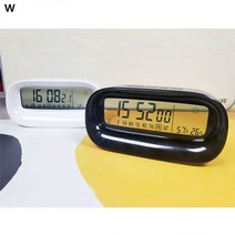 탁상 디지털 온습도계 시계, 블랙