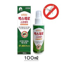 벅스 제로 (이카리딘) 100ml 스프레이형 모기 털진드기 기피제, 1개