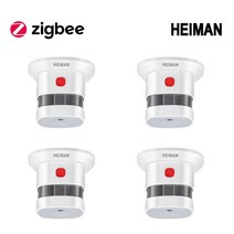 HEIMAN-Zigbee 연기 감지기 스마트 홈 시스템 2.4GHz 고감도 안전 방지 연기 센서, 04 Zigbee Smoke 4pcs