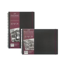 세르지오 트래블 저널 드로잉북 150g 하드커버스프링 풍경가로형 / 인물세로형, 가로형-210x297(1557-LSA4/S)