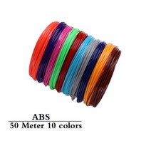 ABS PLA 1.75mm 필 라 멘 트 세트 3d 펜 10/20 롤 여러 가지 빛깔의 색상 3 D 재료 DIY 학교 드로잉에 대 한 냄새 안전 플라스틱 없음110981, ABS 50M 10색