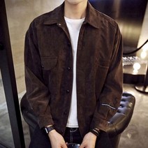 가을자켓 롱자켓 프릴가디건 스웨이드 소재로 고급진 셔츠형자켓 간절기 점퍼