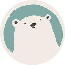 GRSOEZO그 원형 동그란 곰러그 원룸꾸미기 사자 곰 토끼 동물
