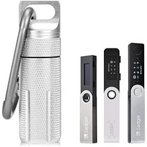 BIU-BOOM-Ledger Nano X S S Plus 케이스-방수 내화성 금고 암호화폐 지갑 악세서리 호환 암호화폐 USB 썸드라이브 디바이스 보호용 케이스(실버), Black