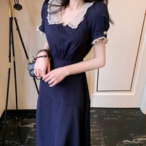 잇츠스타일 복고풍 레이스 슬림 여름 원피스