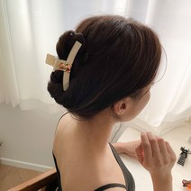 곰돌이 테디베어 직 스퀘어 헤어 집게핀