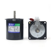 감속 기어 모터 속도조절 68KTYZ 220V AC 영구 자석 동기 모터 100KG 28W CW/CCW 금속 기어드 저속 2.5 ~ 1, 17 60rpm(220V)
