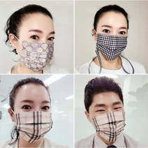 명품스타일 패션마스크 30매 / 여름마스크 여름용 여름용마스크 숨쉬기편한마스크 귀편한마스크, 하운드체크
