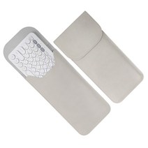 BOHO 로지텍 K380 키보드 파우치 스웨이드 마그네틱 케이스 5컬러, 화이트 실버