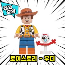[큐브월드] 블록 미니피규어 전용 자동차 주차번호판 시리즈2 레고호환, 43. 토이스토리 - 우디