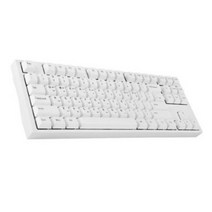 앱코 PBT 사이드 RGB 텐키리스 체리 기계식 키보드 갈축, 화이트, ADK87