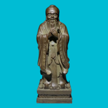 공자상 골동품 청동 도자기 공자 동상 장식품 가정용