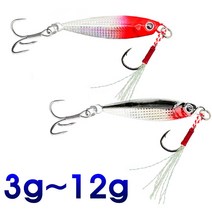 겨울 얼음 송어 산천어 빙어 낚시 미끼 낚시대 미노우, 다이교 메탈지그 12g 실버