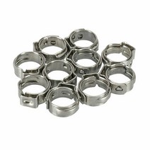 조인트 클램프 25pcs 호스 클램프 단일 귀 무단 5.8-23.5mm 304 스테인레스 스틸 종류의 씰링 신치 링, 06 8.8-10.5mm