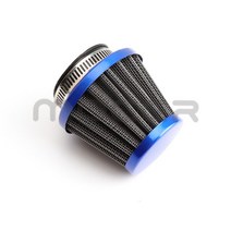 자동차 공기 순환 부품 범용 35mm/38mm/42mm/45mm/50mm/58mm 버섯 머리 오토바이 기화기 에어 필터 클리너, 09 Blue-50mm