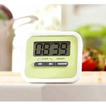 디지털 타이머 스톱스탑워치 수학공부 치킨 요리 그린, 1