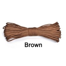 스트링 31M 550 군용 9 코어 생존 Paracord 야외 구조 번들 로프 빨랫줄, 갈색
