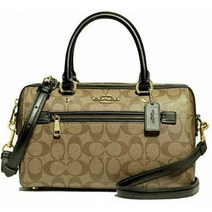 코치 F83607 시그니처 로완 사첼 핸드백 블랙