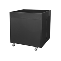 [국내산] 신형매대 SM-204-A / 검정 / 백색 / 접이식 / 미닫이문기본장착, 5자[W1500*D600*H820], 선택안함