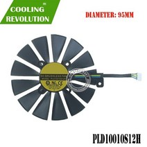PLD10010S12H ASUS ROG STITX GTX1050Ti 4G GTX 1050 2G 용 DC12V 0.30A 4 핀 그래픽 팬, 01 1PCS