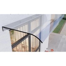 테라스가림막 투명어닝 캐노피 아크릴 그늘막 비가림 처마, 위와 아래 평면 무광택 50X120cm