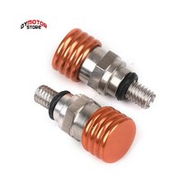 M4 * 7mm 포크 에어 블리더 릴리프 밸브 오토바이 Motocross SX EXC SMR All Modle Bike, 02 Orange