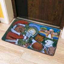 펫드라이룸 반려동물 반려견 드라이기 동물 고양이 그림 바닥 매트 미적 예술 디자인 침실 침대 앞의 건조 발 카펫 러그 직사각형 애완, [01] 100x160cm, [07] 7