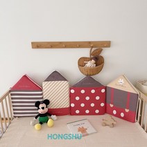 북유럽 유아 어린이 침대가드 벽쿠션 범퍼가드 아기 방 침대 보호 울타리 인테리어, 4번