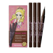 키스미 히로인메이크 스무스 리퀴드 아이라이너 슈퍼 킵 0.4ml, 브라운, 3개