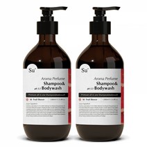 수오가닉 퍼퓸 샴푸워시 프루트샤워, 1050ml, 2개