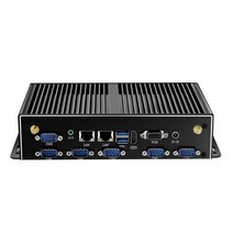 팬리스 미니 PC 인텔 코어 i3 4005U i5 4200U i7 4500U 6x RS232 DB9 2x 기가비트 이더넷 4G LTE WiFi HDMI VGA 6xUSB Windo, 4G RAM 64G SSD WiFi, Intel Core i7-4500U