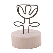 납골당액자 추모 영정사진 미니 수목장 장식 비석 크리에이티브 둥근 나무 철 사진 클립 메모 이름 카드 펜던트 가구 기사 그림 프레임 DIY 가족 4CM, 7.flower
